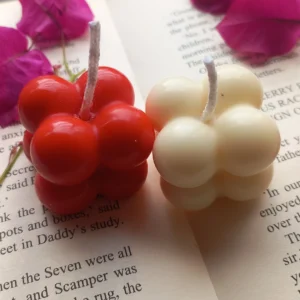 Mini Bubble Candle Duo | Aesthetic Decorative Soy Wax Candles