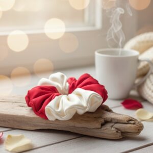 the heirloom satin collection: classic bows & velvet touch scrunchies.