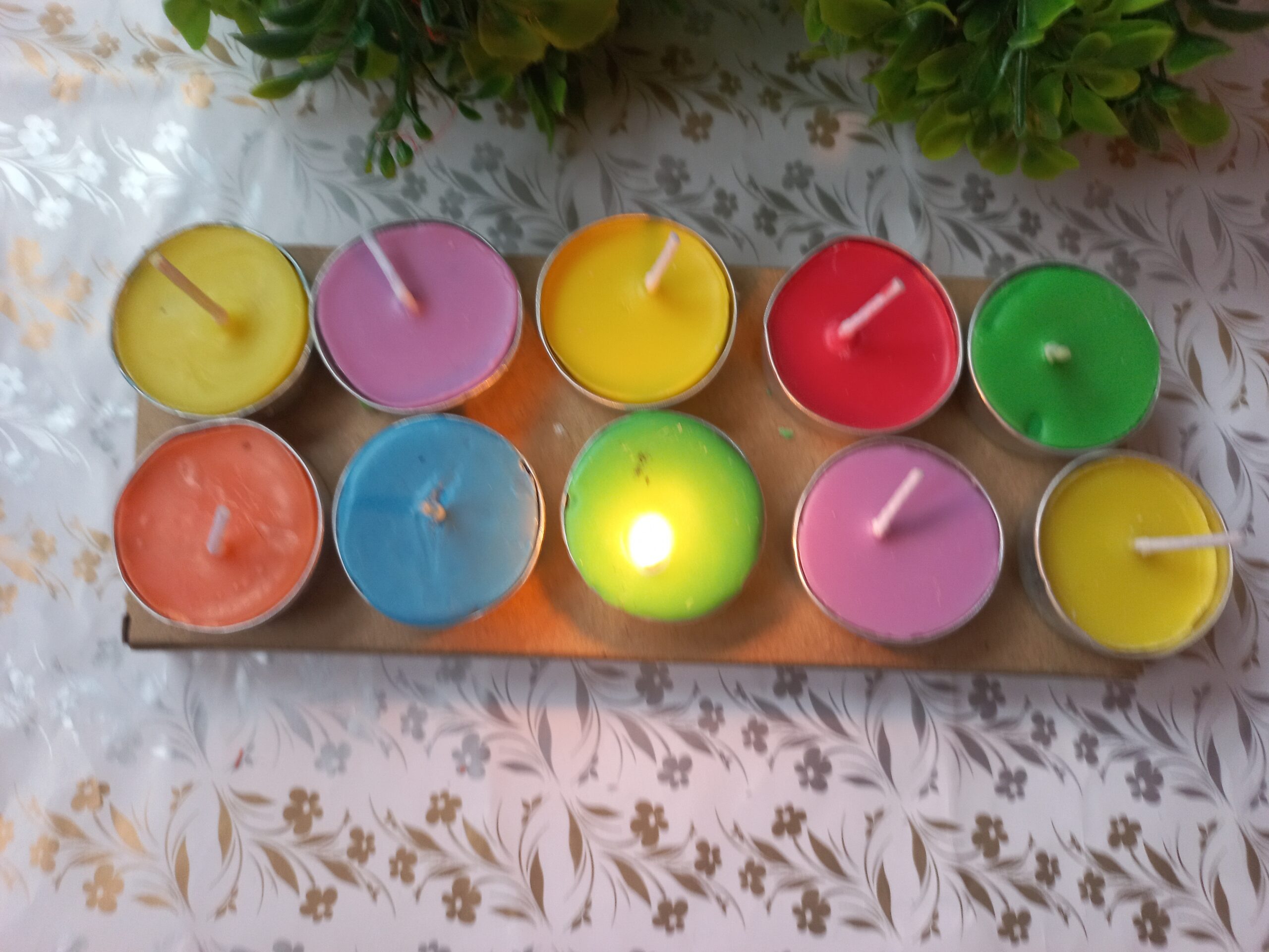 vibrant rainbow tea light candle set – handcrafted colorful decor by pnnstyle® vibrant rainbow tea light candle set – handcrafted colorful decor by pnnstyle®
